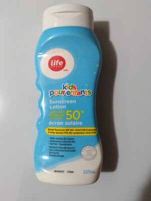 Life Kids sunscreen lotion