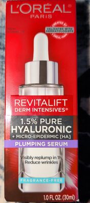 L'Oréal, L'Oreal Paris Revitalift 1.5% Pure Hyaluronic Acid Serum for Face