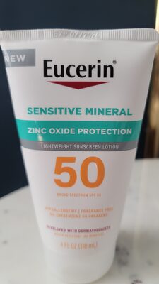 Eucerin Sensitive Mineral Zinc Oxide Protection SPF 50