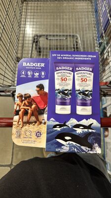 Badger Adventure Mineral Sunscreen Cream