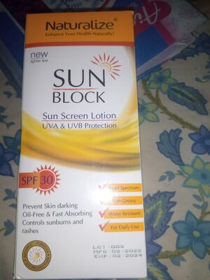 naturalize sun block