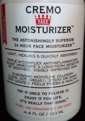 Cremo Face Moisturizer