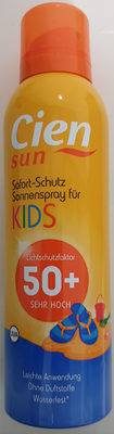 cien Sun Sofort-Schutz Sonnenspray für Kids 50+