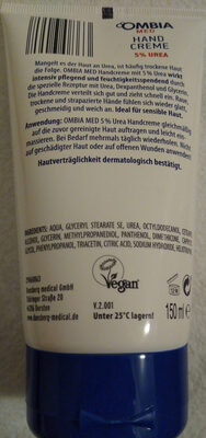 Ombia Med Ombia Med Hand Creme 5% Urea