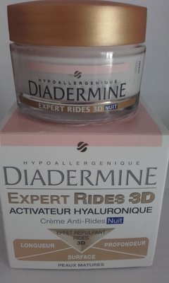 henkel, diadermine, Diadermine Expert Rides 3D Activateur Hyaluronique Crème Anti-rides Nuit