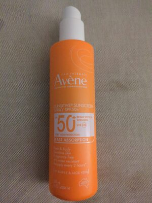 Avene Sunsitive Sunscreen Spray SPF 50+