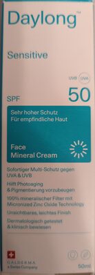 Daylong, Galderma Daylong Sensitive Face Mineral Cream SPF 50