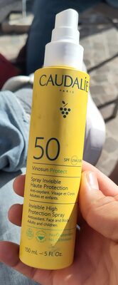 caudalie spray invisible haute protection vinosun pritect indice 50
