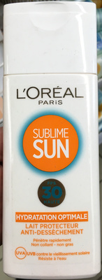 L'Oréal, L'Oreal Consumer products, L'Oréal Paris Sublime Sun Lait protecteur anti-dessèchement FPS 30
