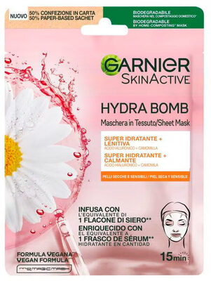 L'Oréal, L'Oreal Consumer products, Garnier Garnier SkinActive Hydra Bomb Tissue Masker met Kamille 28g