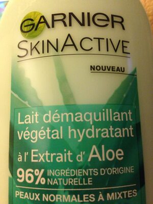 L'Oréal, L'Oreal Consumer products, Garnier Lait Démaquillant végétal hydratant à l'Extrait d'Aloe