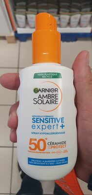 Garnier,Garnier ambre solaire Sensitive expert + Spf 50+