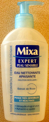 l-oreal, lascad, Mixa Eau nettoyante apaisante - solution micellaire