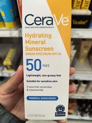 CeraVe Hydrating mineral sunscreen spf50