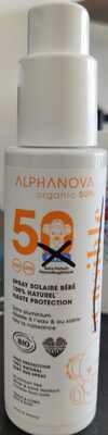 Alphanova Sun Spray solaire bébé 100 % naturel* haute protection - 50 sensible