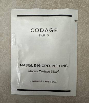 codage Paris masque micro-peeling