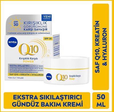 Nivea Nivea Q10 Power Kırışıklık Karşıtı ve Sıkılaştırıcı Gündüz Yüz Bakım Kremi 50 ml