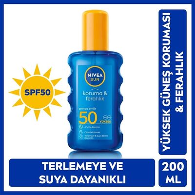 Nivea Nivea Sun SPF50 Güneş Koruyucu ve Ferahlık Vücut Spreyi