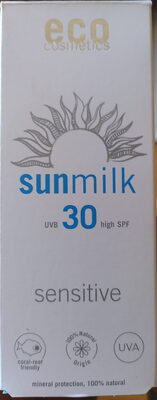 eco cosmetics Sonnenmilch sensitive 30