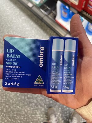 Ombra Lip balm classic spf 50+ sunscreen