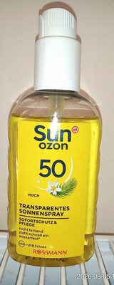Sun Ozon Transparentes Sonnenspray