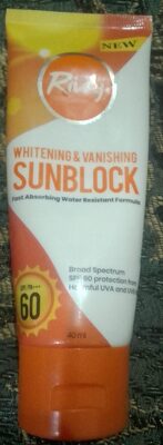 Rivaj Whitening & vanishing sunblock