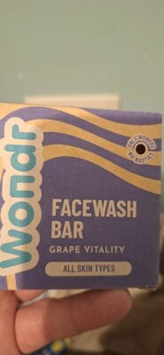 Wondr Facewash bar grape vitality