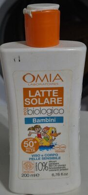 Omia Latte solare bio bambini 50+