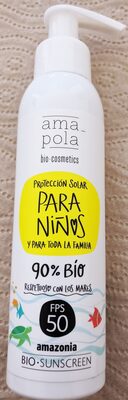 Amapola Biocosmetics Protección Solar para niños ...y para toda la familia - FPS 50
