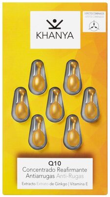 Khanya Perlas faciales Q10 concentrado reafirmante antiarrugas