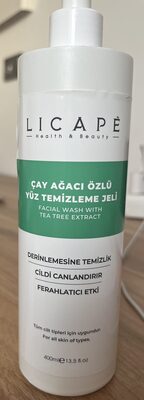 Licape Licape Çay Ağacı Özlü Yüz Temizleme Jeli 400 ml
