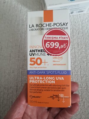 L'Oréal, La Roche-Posay La Roche-Posay Anthelios UVMune 400 Anti-Dark Spots Fluid SPF50+ Yüz Güneş Kremi
