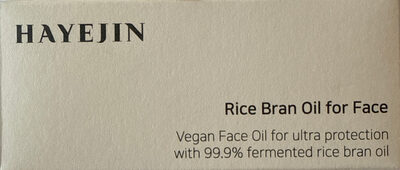 Hayejin Rice Bran Oil for Face