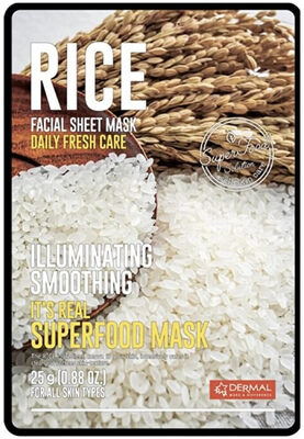 Dermal Dermal It's Real Superfood Pirinç Aydınlatıcı Yüz Maskesi