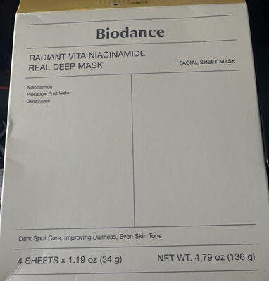 Biodance Biodance Radiant Vita Niacinamide Mask